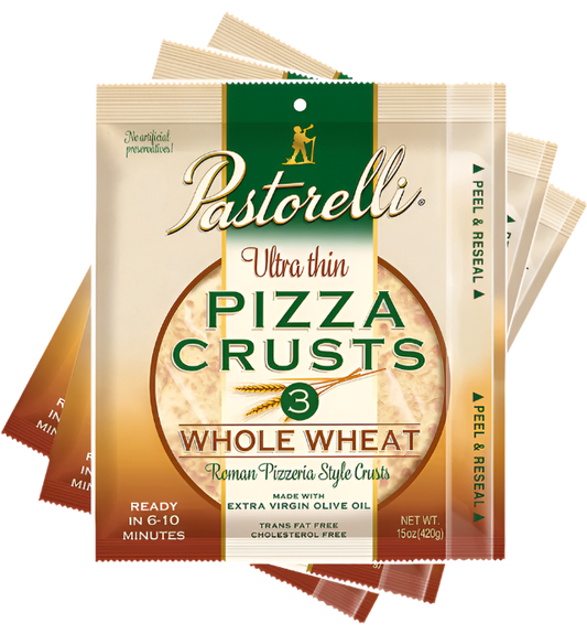Ultra Thin Whole Wheat Pizza Crust - 12-inch 3-pack (Pack of 3)
