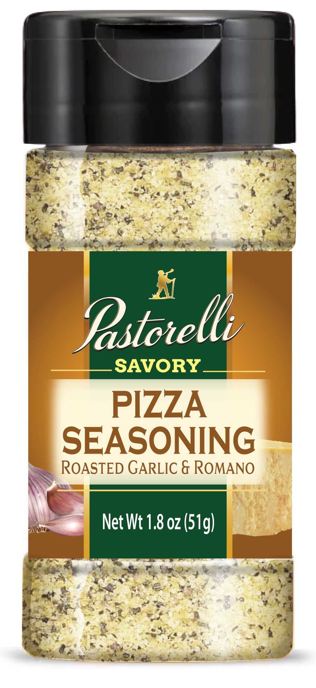 Pastorelli Savory Pizza Seasoning Topper 1.8oz Shaker (Pack of 12)