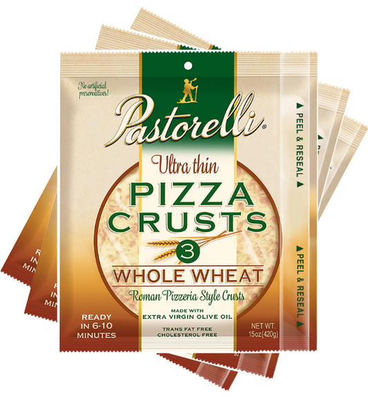 Ultra Thin Whole Wheat Pizza Crust - 12-inch 3-pack (Pack of 3)