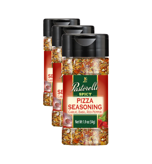 Pastorelli Pizza Seasoning Topper - Spicy - 1.9oz Shaker (Pack of 3)