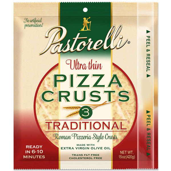 Ultra Thin Traditional Pizza Crust – 12-inch 3-pack (Pack of 3)