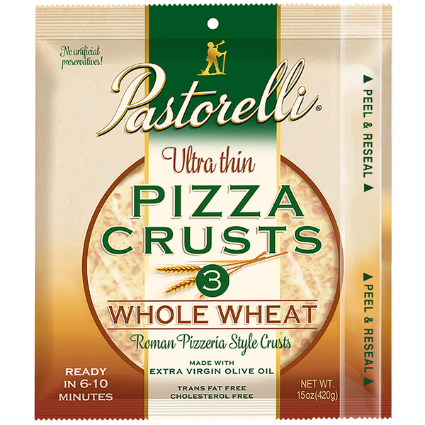 Ultra Thin Whole Wheat Pizza Crust – 12-inch 3-pack (Pack of 3) –  Pastorelli Food Products, Inc.