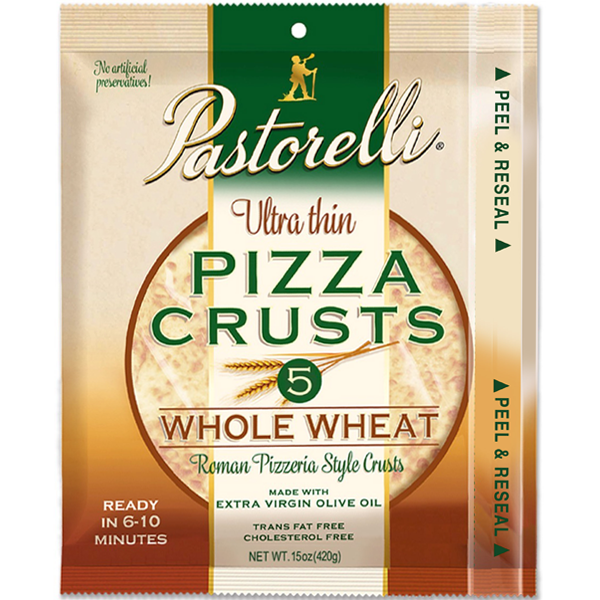 Ultra Thin Whole Wheat Pizza Crust – 7-inch 5-pack (Pack of 3)